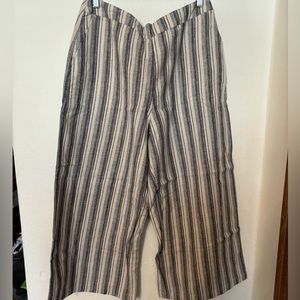 Abercrombie linen striped pant